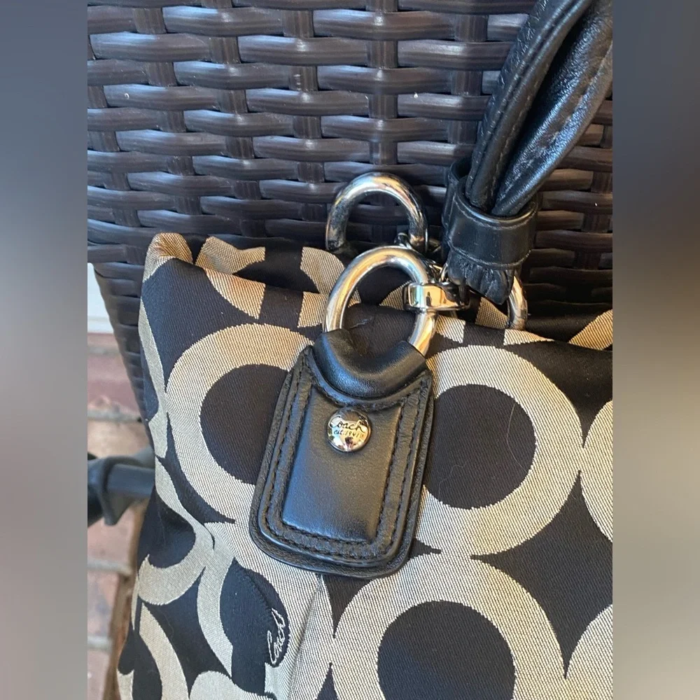 Coach Kristin Op Art Sateen Tote